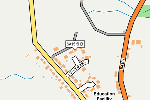 SA15 5HB map - OS OpenMap – Local (Ordnance Survey)