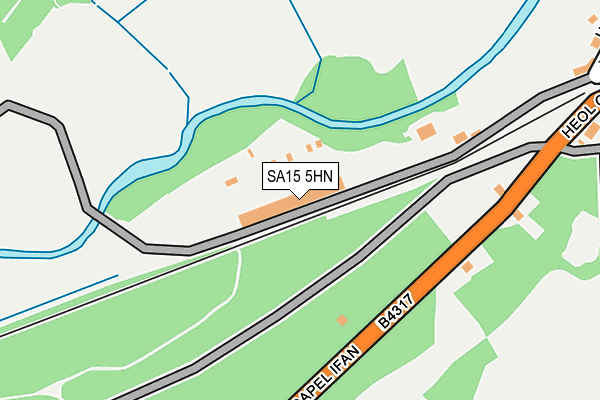 SA15 5HN map - OS OpenMap – Local (Ordnance Survey)