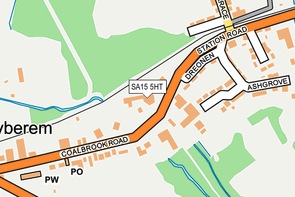 SA15 5HT map - OS OpenMap – Local (Ordnance Survey)