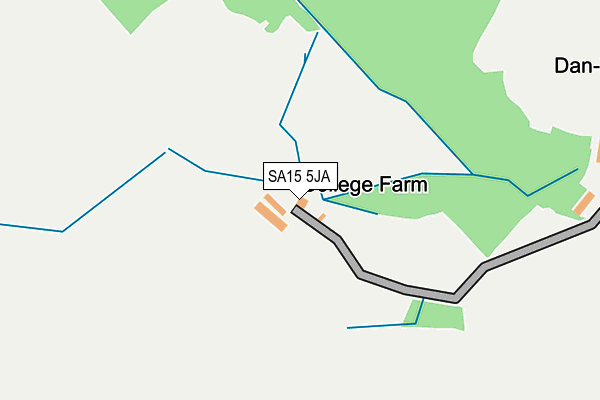 SA15 5JA map - OS OpenMap – Local (Ordnance Survey)