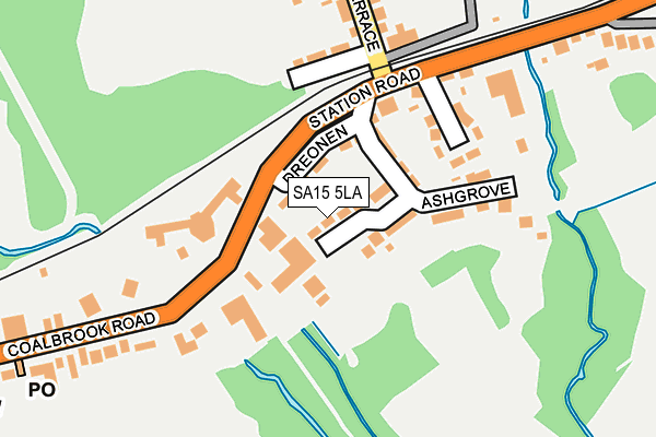 SA15 5LA map - OS OpenMap – Local (Ordnance Survey)