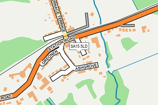 SA15 5LD map - OS OpenMap – Local (Ordnance Survey)