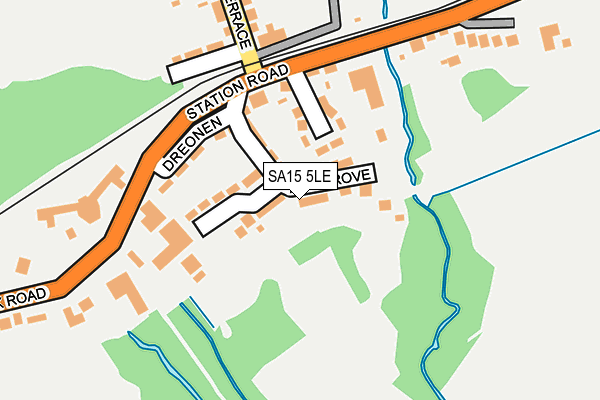 SA15 5LE map - OS OpenMap – Local (Ordnance Survey)