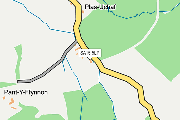 SA15 5LP map - OS OpenMap – Local (Ordnance Survey)