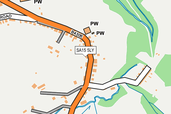 SA15 5LY map - OS OpenMap – Local (Ordnance Survey)