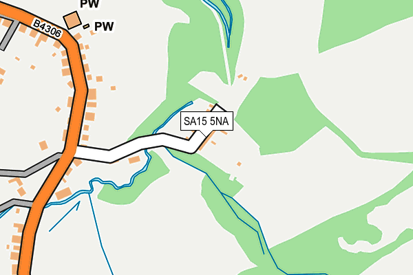 SA15 5NA map - OS OpenMap – Local (Ordnance Survey)