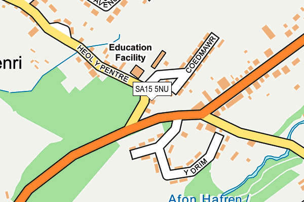 SA15 5NU map - OS OpenMap – Local (Ordnance Survey)