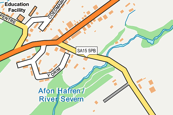 SA15 5PB map - OS OpenMap – Local (Ordnance Survey)