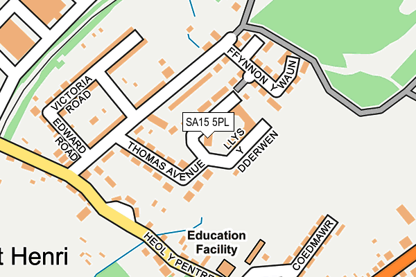 SA15 5PL map - OS OpenMap – Local (Ordnance Survey)