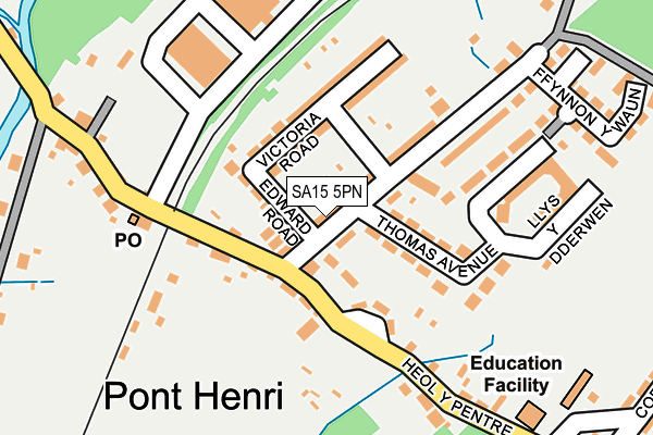 SA15 5PN map - OS OpenMap – Local (Ordnance Survey)