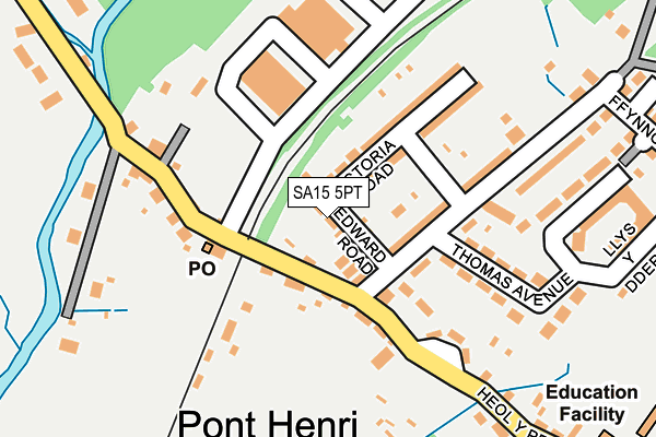 SA15 5PT map - OS OpenMap – Local (Ordnance Survey)
