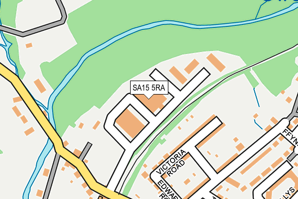 SA15 5RA map - OS OpenMap – Local (Ordnance Survey)
