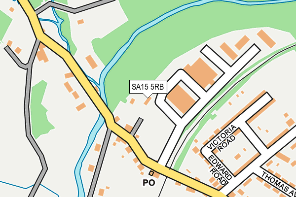 SA15 5RB map - OS OpenMap – Local (Ordnance Survey)