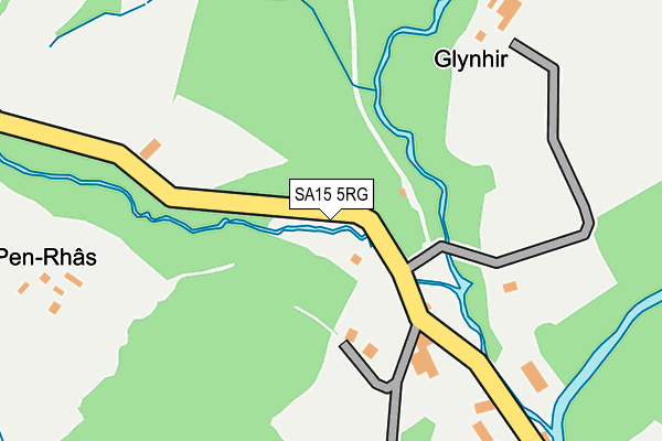 SA15 5RG map - OS OpenMap – Local (Ordnance Survey)