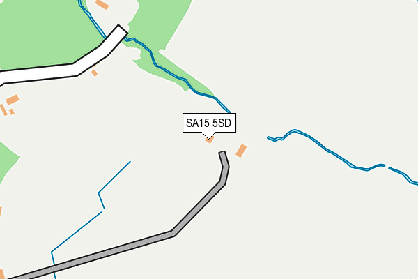 SA15 5SD map - OS OpenMap – Local (Ordnance Survey)