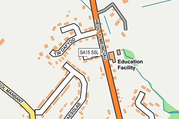 SA15 5SL map - OS OpenMap – Local (Ordnance Survey)