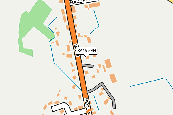 SA15 5SN map - OS OpenMap – Local (Ordnance Survey)