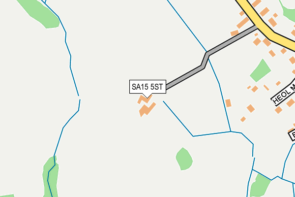 SA15 5ST map - OS OpenMap – Local (Ordnance Survey)