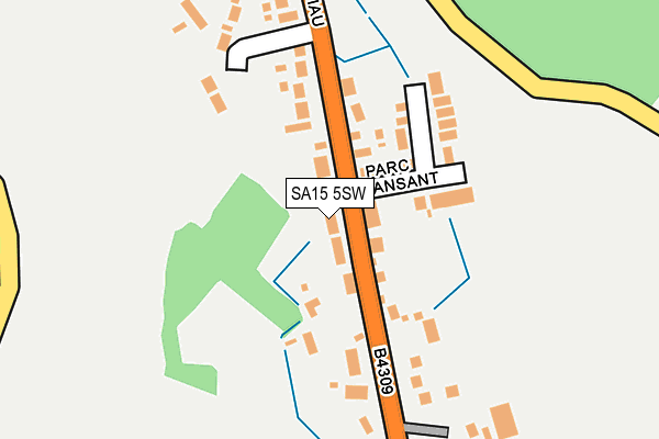 SA15 5SW map - OS OpenMap – Local (Ordnance Survey)