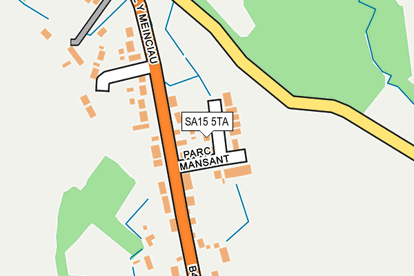 SA15 5TA map - OS OpenMap – Local (Ordnance Survey)