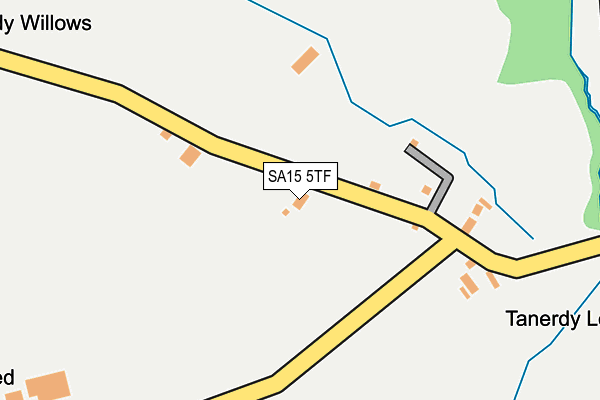 SA15 5TF map - OS OpenMap – Local (Ordnance Survey)