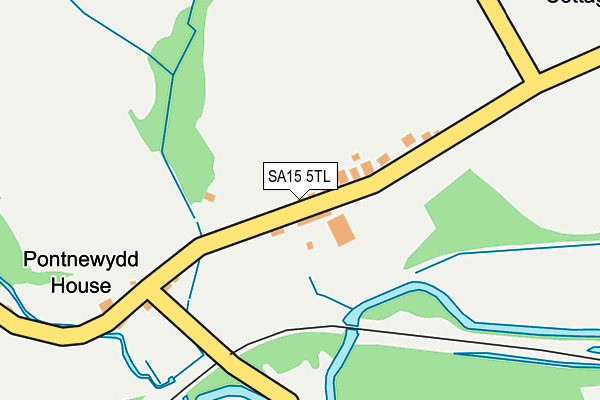 SA15 5TL map - OS OpenMap – Local (Ordnance Survey)