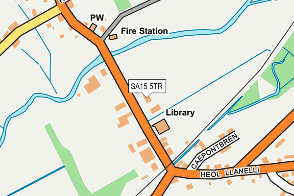 SA15 5TR map - OS OpenMap – Local (Ordnance Survey)