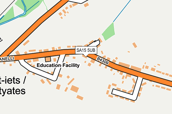SA15 5UB map - OS OpenMap – Local (Ordnance Survey)