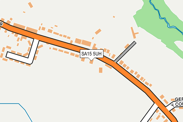 SA15 5UH map - OS OpenMap – Local (Ordnance Survey)