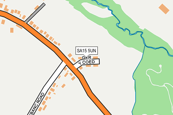 SA15 5UN map - OS OpenMap – Local (Ordnance Survey)