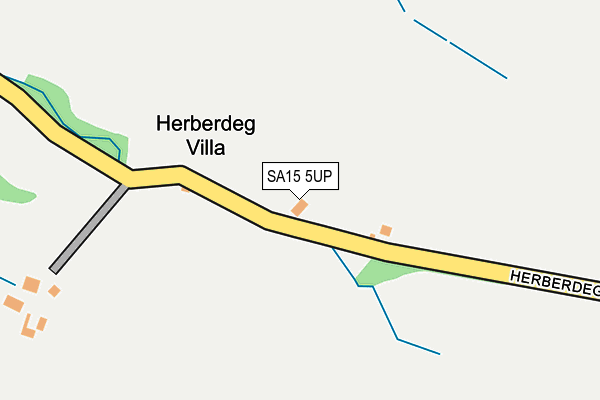 SA15 5UP map - OS OpenMap – Local (Ordnance Survey)