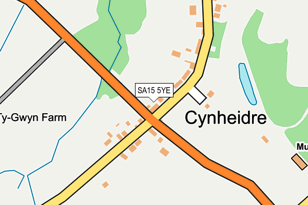 SA15 5YE map - OS OpenMap – Local (Ordnance Survey)