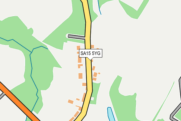 SA15 5YG map - OS OpenMap – Local (Ordnance Survey)