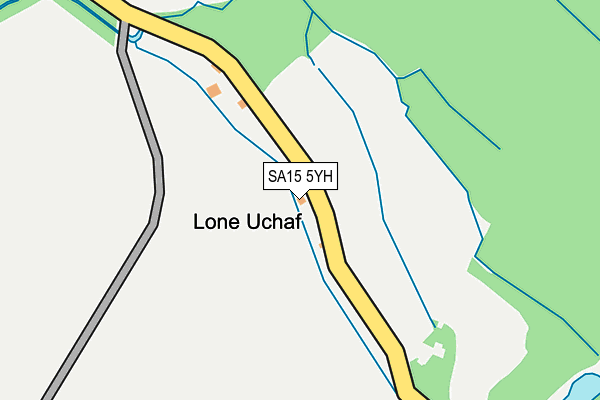 SA15 5YH map - OS OpenMap – Local (Ordnance Survey)