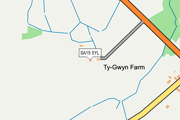 SA15 5YL map - OS OpenMap – Local (Ordnance Survey)