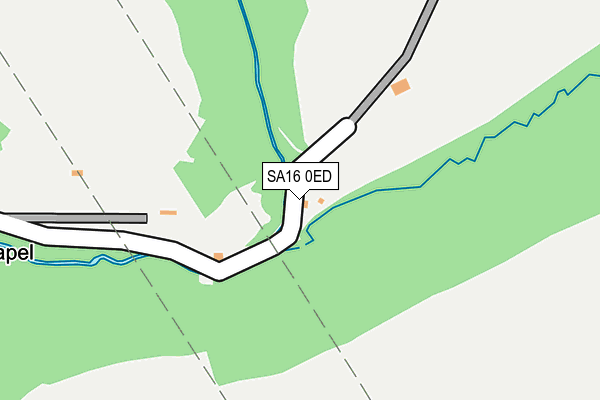 SA16 0ED map - OS OpenMap – Local (Ordnance Survey)