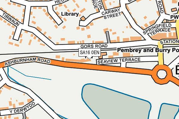 SA16 0EN map - OS OpenMap – Local (Ordnance Survey)
