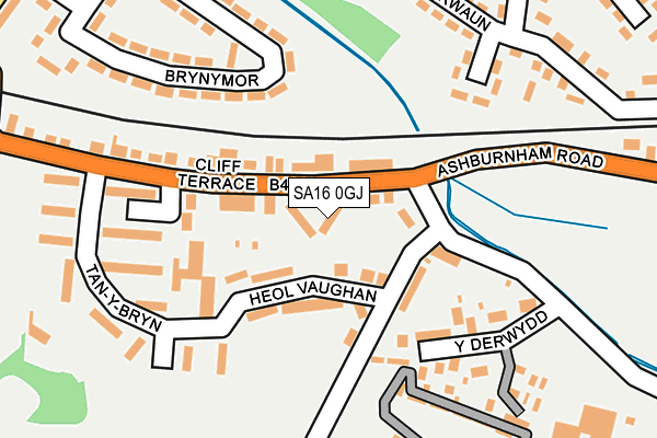 SA16 0GJ map - OS OpenMap – Local (Ordnance Survey)