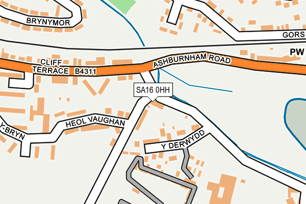 SA16 0HH map - OS OpenMap – Local (Ordnance Survey)