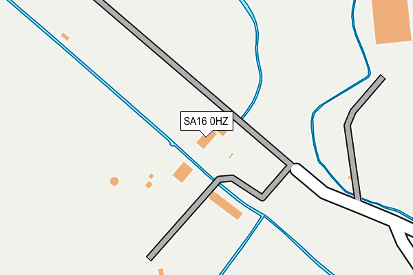 SA16 0HZ map - OS OpenMap – Local (Ordnance Survey)