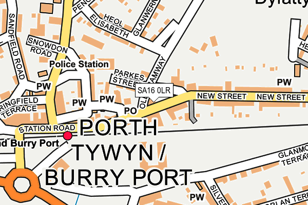Map of TURKISH BARBER BURRYPORT LIMITED at local scale