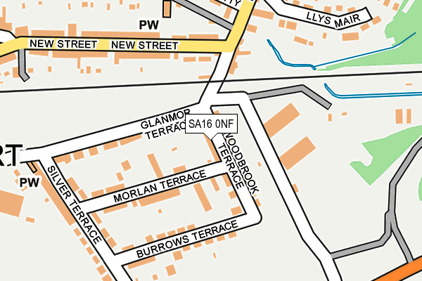 SA16 0NF map - OS OpenMap – Local (Ordnance Survey)