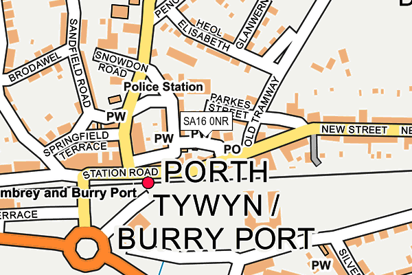 SA16 0NR map - OS OpenMap – Local (Ordnance Survey)