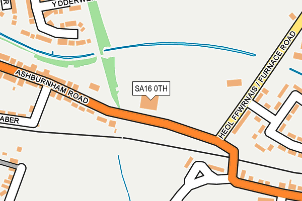 SA16 0TH map - OS OpenMap – Local (Ordnance Survey)