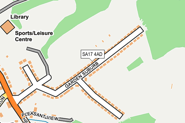 SA17 4AD map - OS OpenMap – Local (Ordnance Survey)