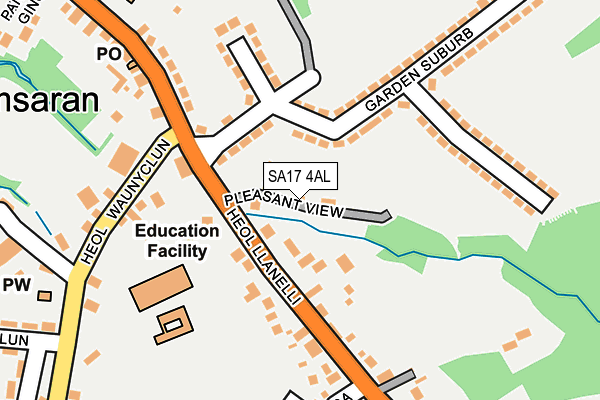 SA17 4AL map - OS OpenMap – Local (Ordnance Survey)