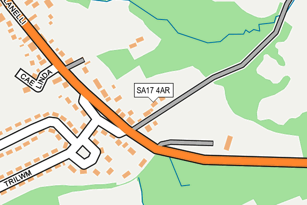 SA17 4AR map - OS OpenMap – Local (Ordnance Survey)