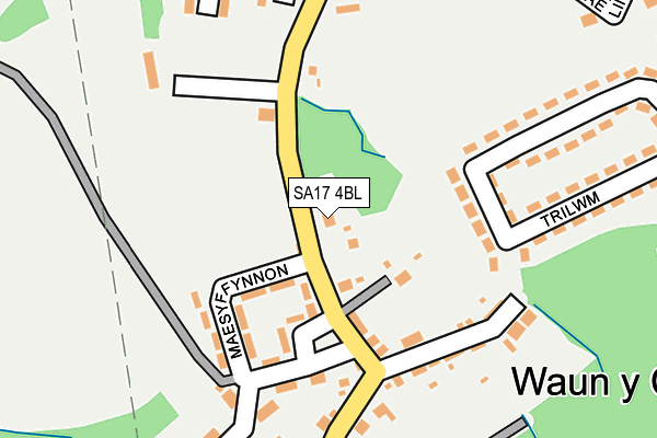 SA17 4BL map - OS OpenMap – Local (Ordnance Survey)
