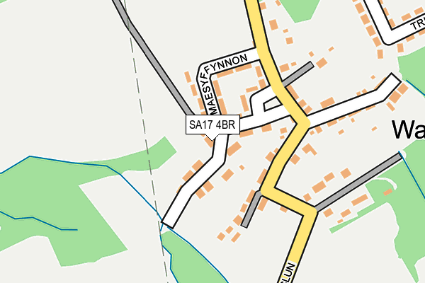 SA17 4BR map - OS OpenMap – Local (Ordnance Survey)