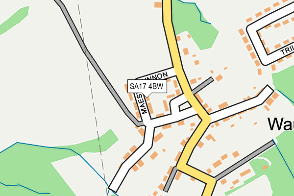 SA17 4BW map - OS OpenMap – Local (Ordnance Survey)